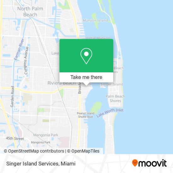 Mapa de Singer Island Services