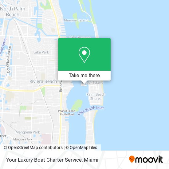 Your Luxury Boat Charter Service map