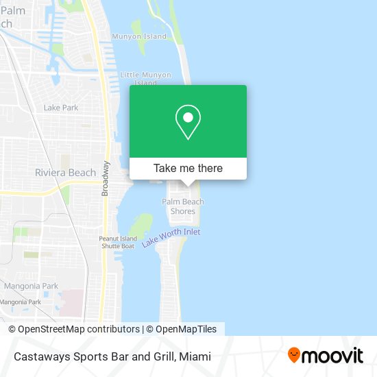 Mapa de Castaways Sports Bar and Grill