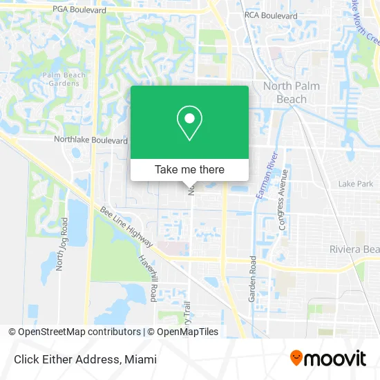 Mapa de Click Either Address