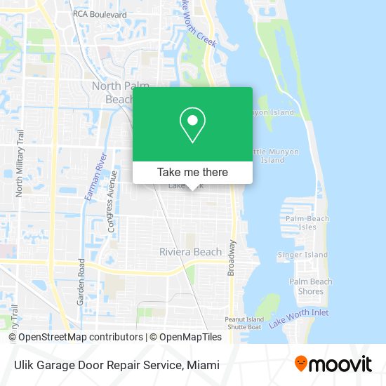 Mapa de Ulik Garage Door Repair Service