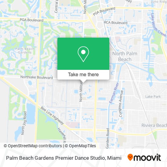 Palm Beach Gardens Premier Dance Studio map