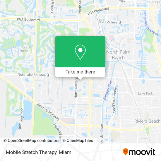 Mobile Stretch Therapy map