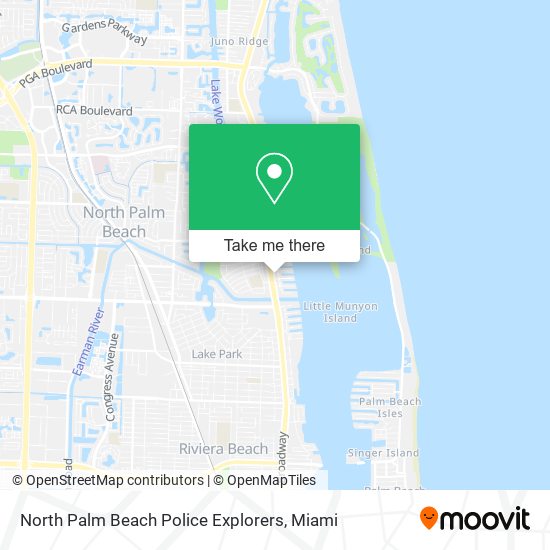 North Palm Beach Police Explorers map