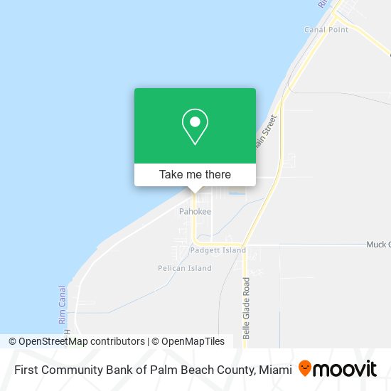 First Community Bank of Palm Beach County map