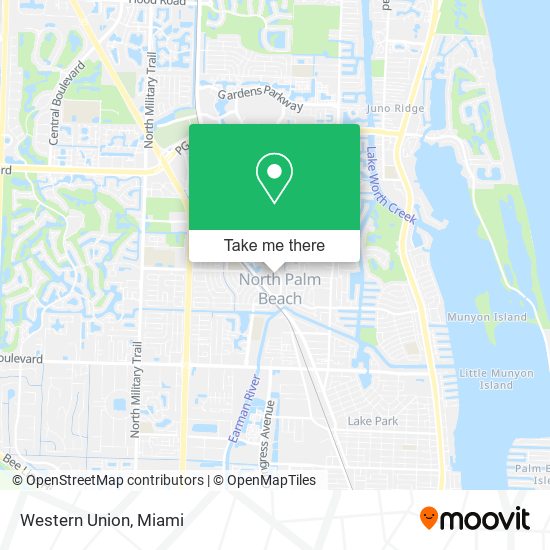 How to get to Western Union in Riviera Beach by Bus?