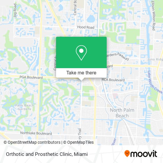 Orthotic and Prosthetic Clinic map
