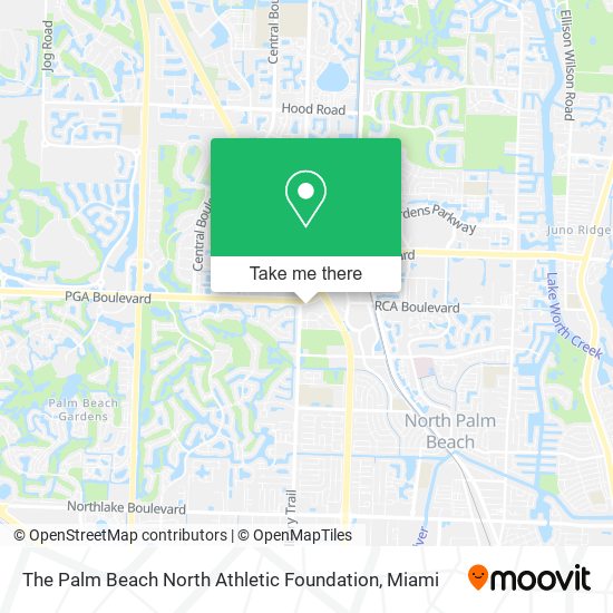 The Palm Beach North Athletic Foundation map