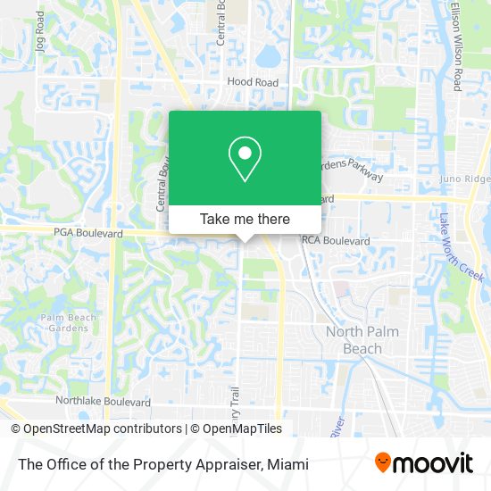 The Office of the Property Appraiser map