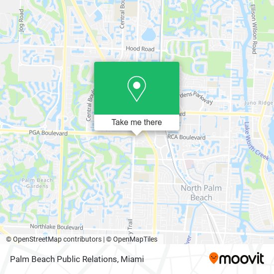 Palm Beach Public Relations map