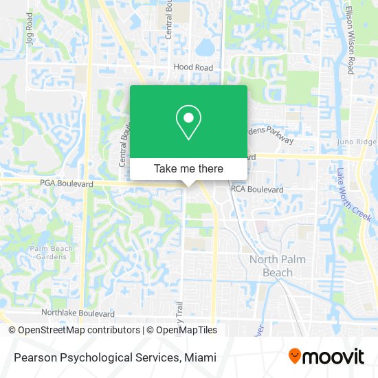 Pearson Psychological Services map