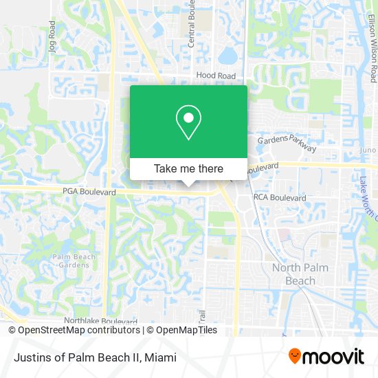 Justins of Palm Beach II map