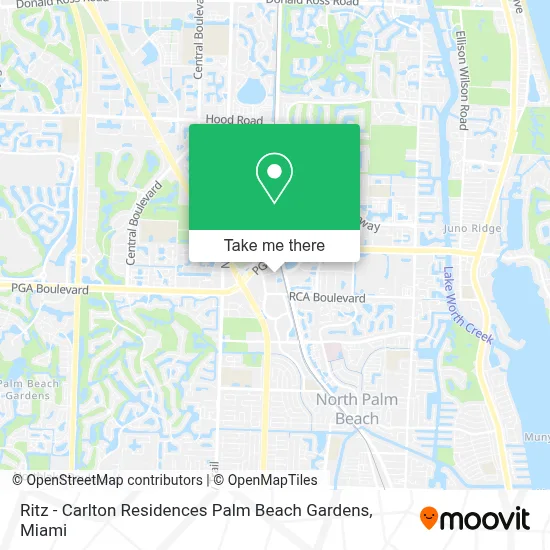 Ritz - Carlton Residences Palm Beach Gardens map