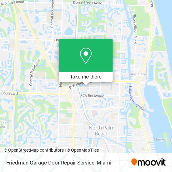 Mapa de Friedman Garage Door Repair Service