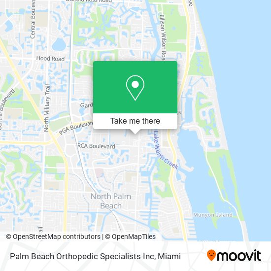 Palm Beach Orthopedic Specialists Inc map