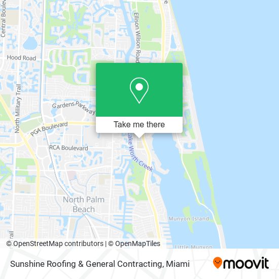 Sunshine Roofing & General Contracting map