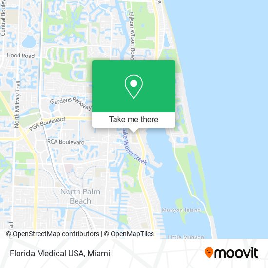 Florida Medical USA map