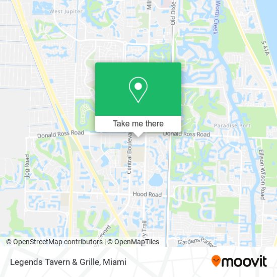 Legends Tavern & Grille map