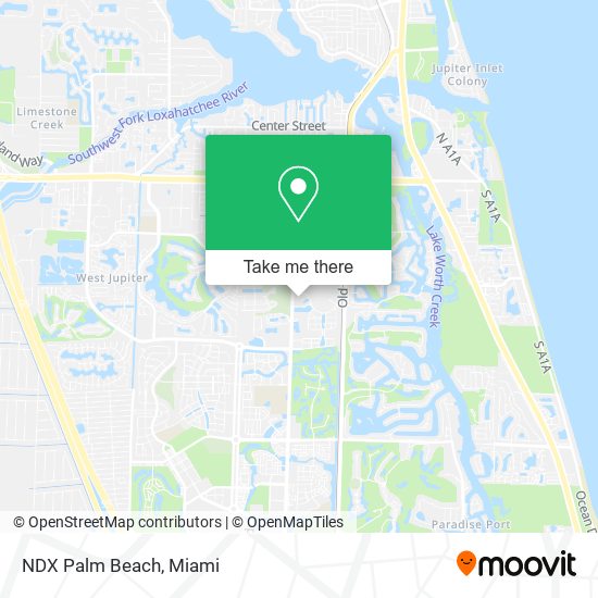 NDX Palm Beach map