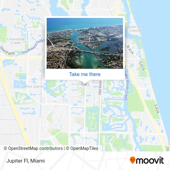 Jupiter Fl map