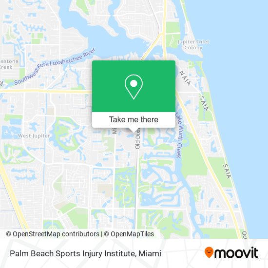 Palm Beach Sports Injury Institute map