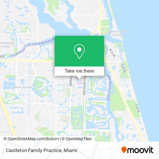 Castleton Family Practice map