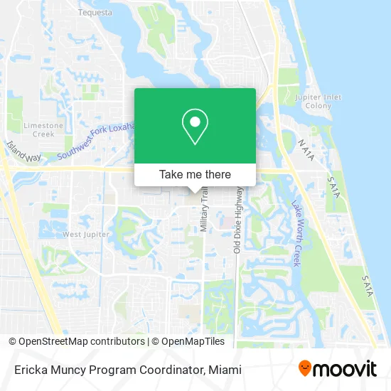 Ericka Muncy Program Coordinator map