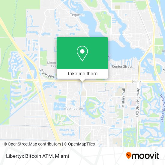 Mapa de Libertyx Bitcoin ATM