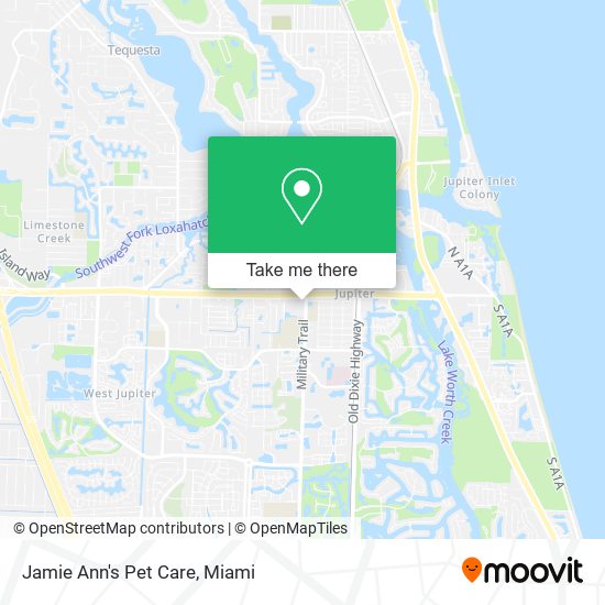 Mapa de Jamie Ann's Pet Care