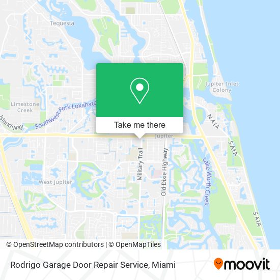 Mapa de Rodrigo Garage Door Repair Service