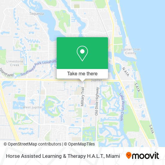 Mapa de Horse Assisted Learning & Therapy H.A.L.T.