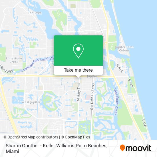 Mapa de Sharon Gunther - Keller Williams Palm Beaches