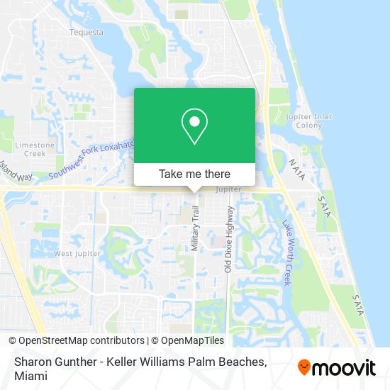 Sharon Gunther - Keller Williams Palm Beaches map