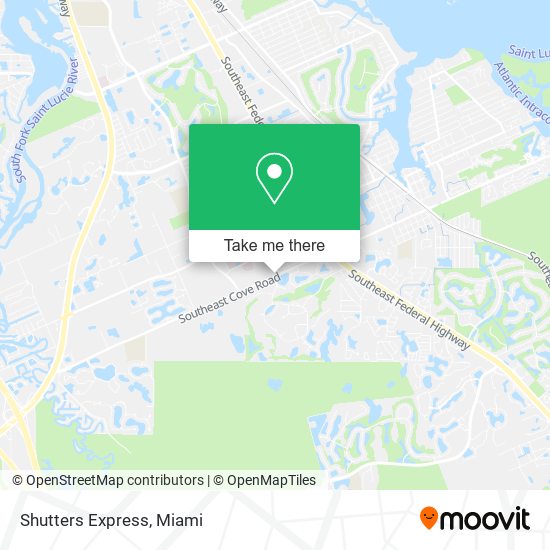 Mapa de Shutters Express