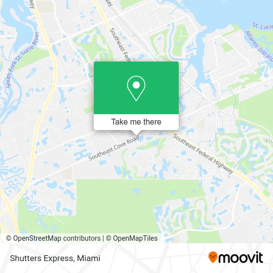 Shutters Express map