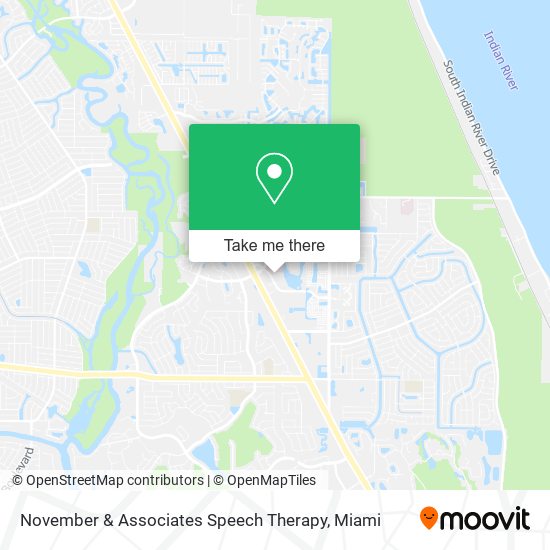 November & Associates Speech Therapy map
