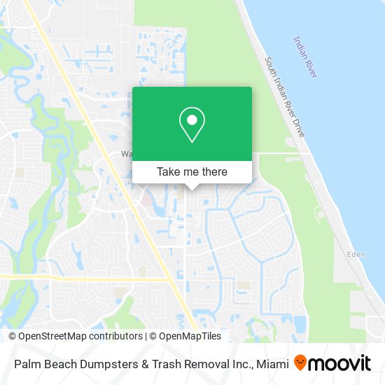 Palm Beach Dumpsters & Trash Removal Inc. map