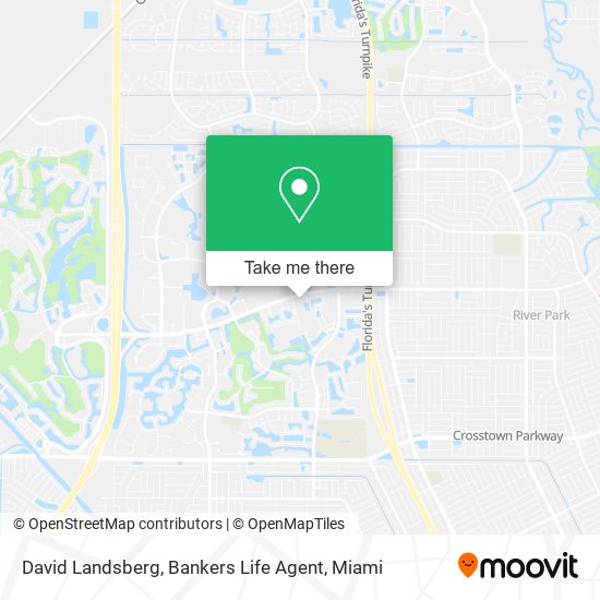 David Landsberg, Bankers Life Agent map