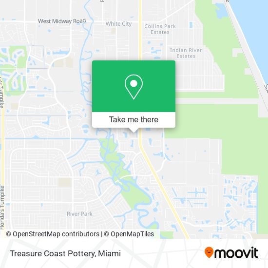 Treasure Coast Pottery map