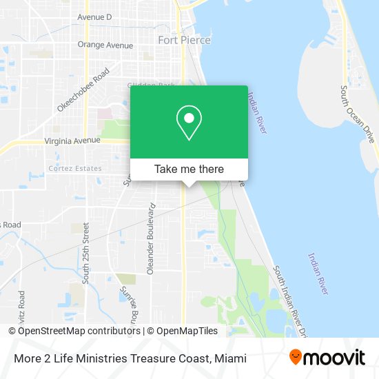 More 2 Life Ministries Treasure Coast map