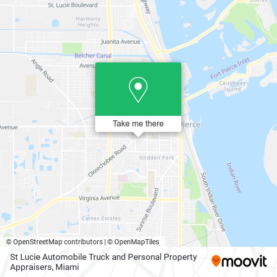 Mapa de St Lucie Automobile Truck and Personal Property Appraisers