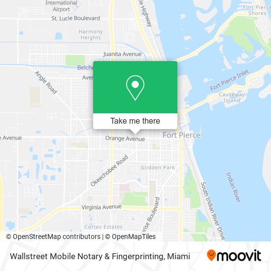 Wallstreet Mobile Notary & Fingerprinting map