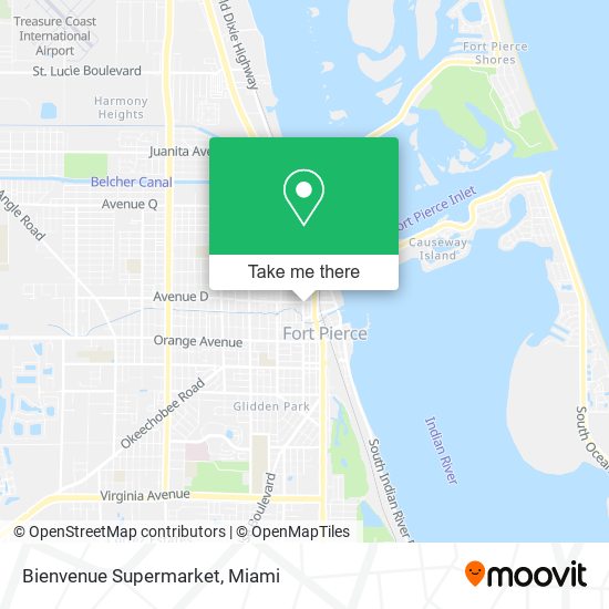 Mapa de Bienvenue Supermarket