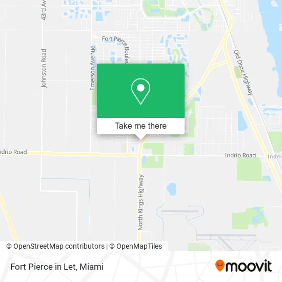 Fort Pierce in Let map