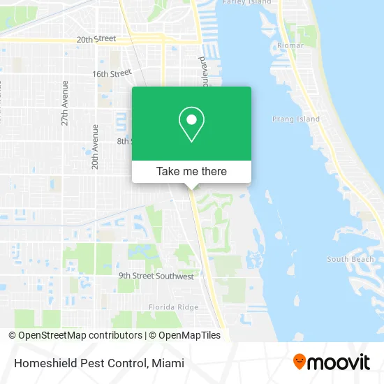 Homeshield Pest Control map