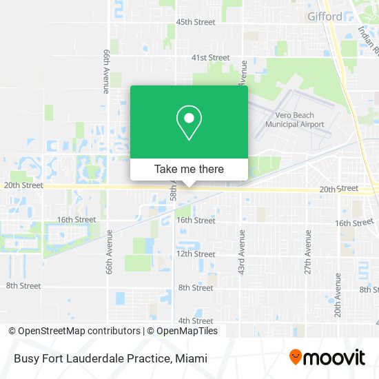 Mapa de Busy Fort Lauderdale Practice