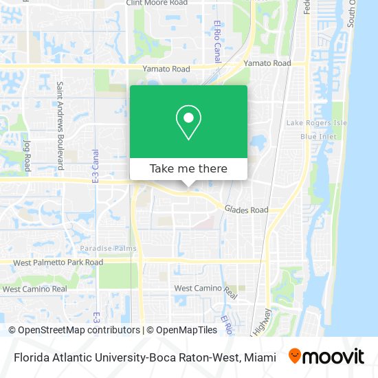 Mapa de Florida Atlantic University-Boca Raton-West
