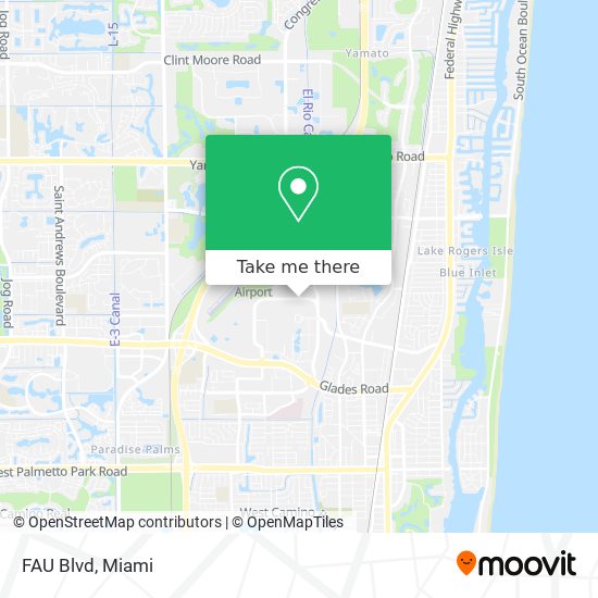 FAU Blvd map