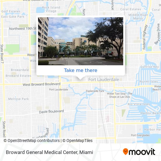 Mapa de Broward General Medical Center