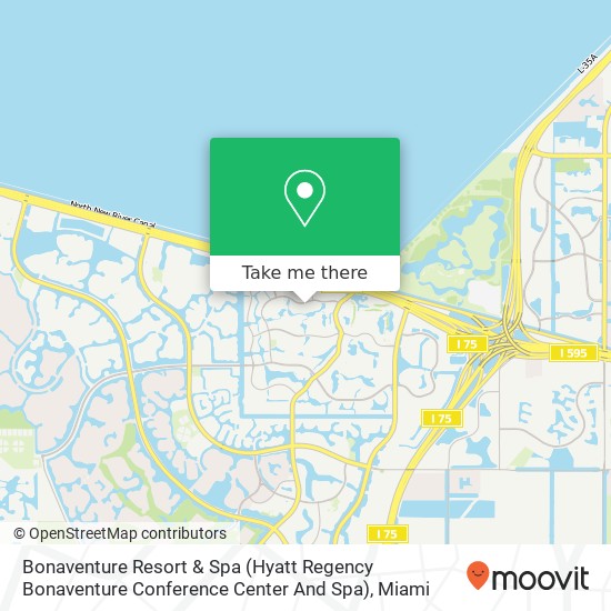 Bonaventure Resort & Spa (Hyatt Regency Bonaventure Conference Center And Spa) map